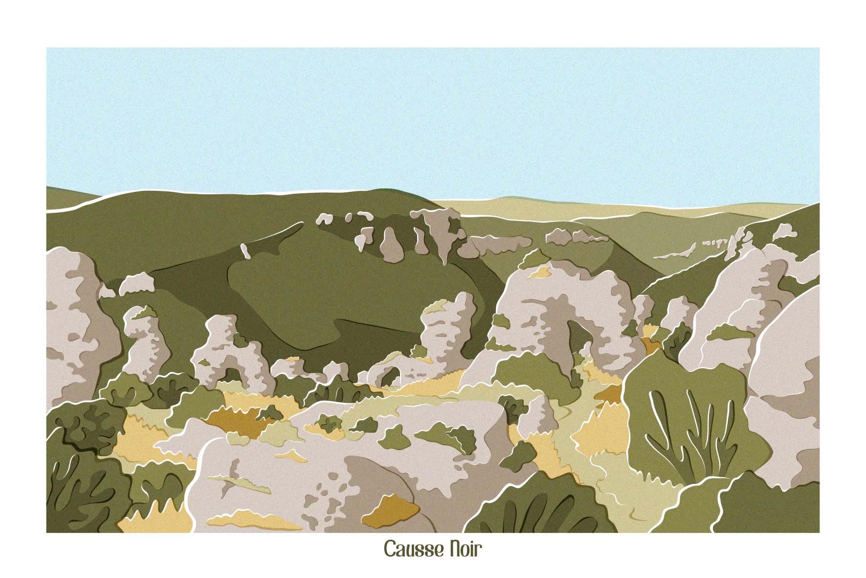 Carte postale Aveyron