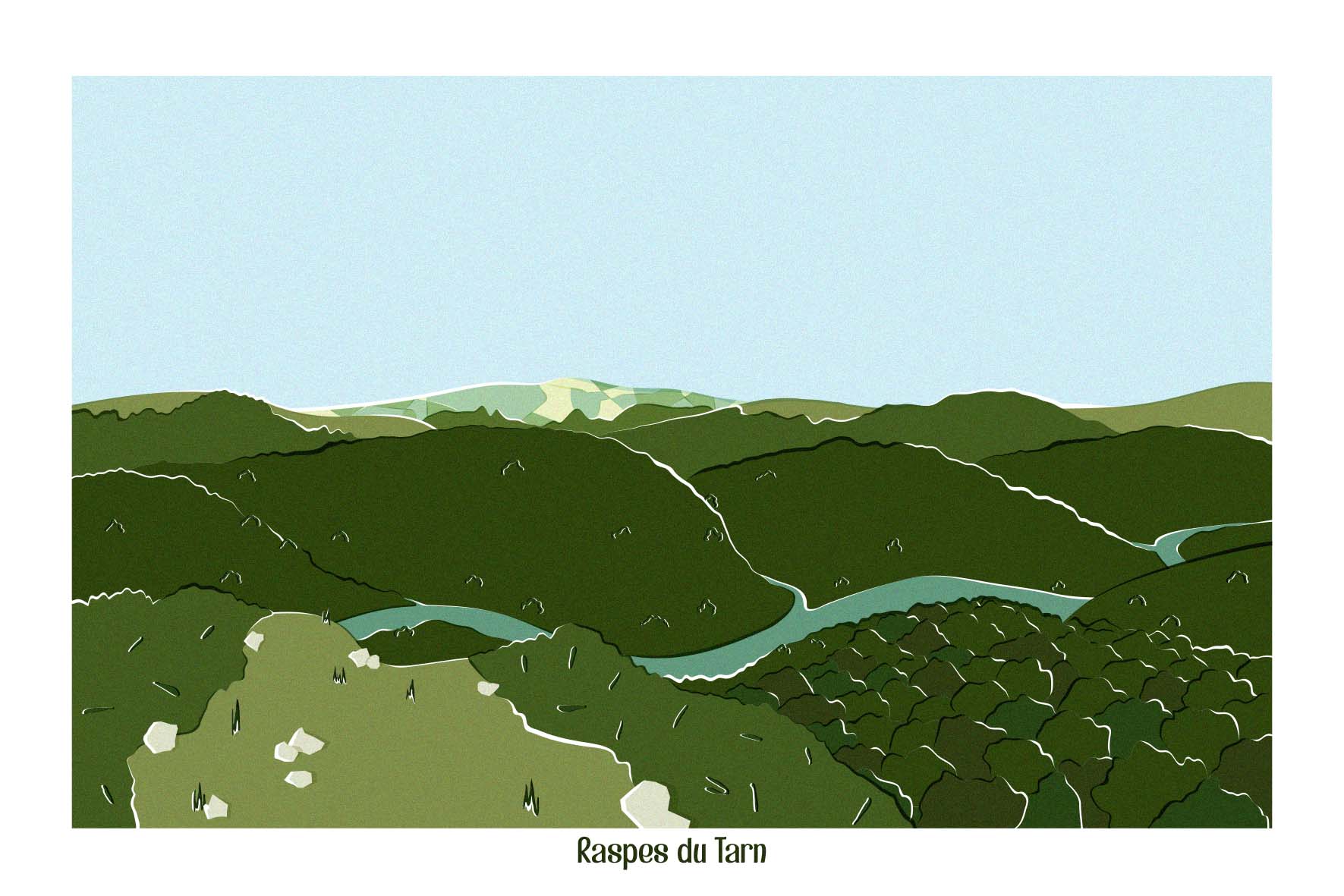 Carte postale Aveyron