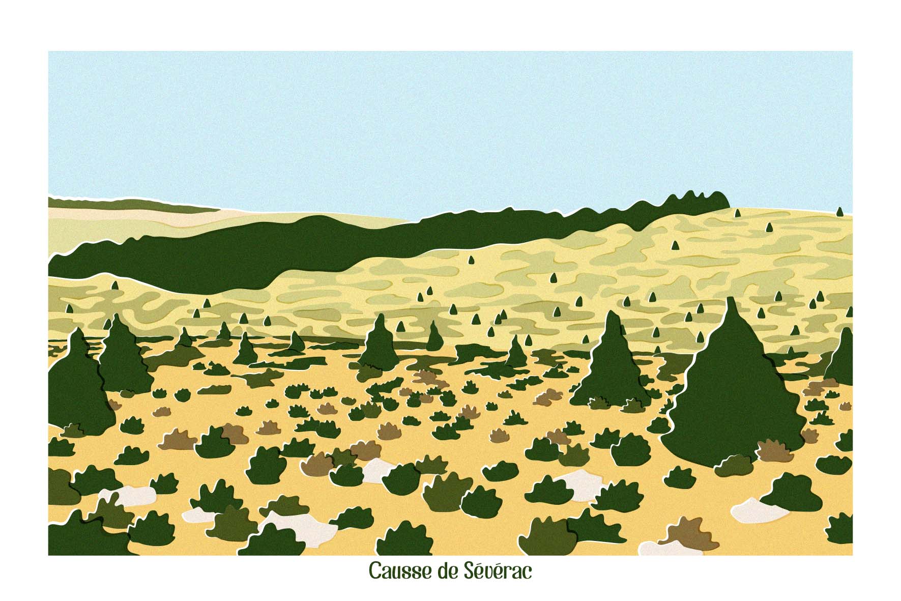 Carte postale Aveyron