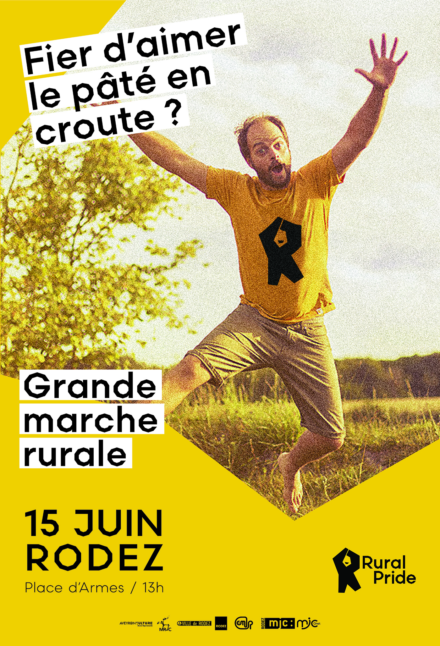 Affiche promouvant la marche rurale