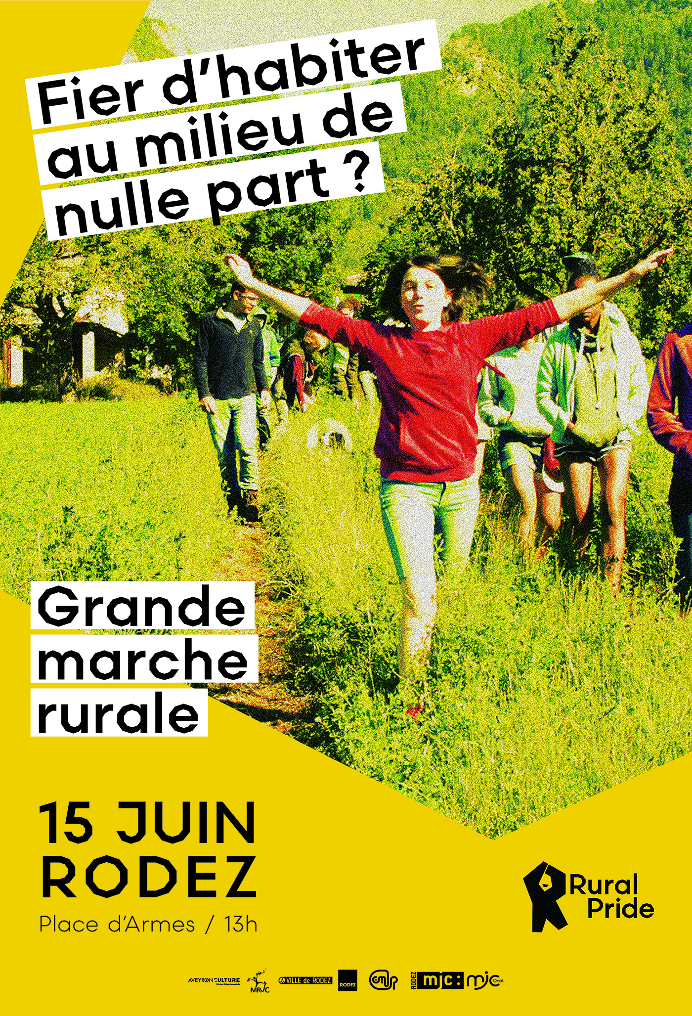 Affiche promouvant la marche rurale