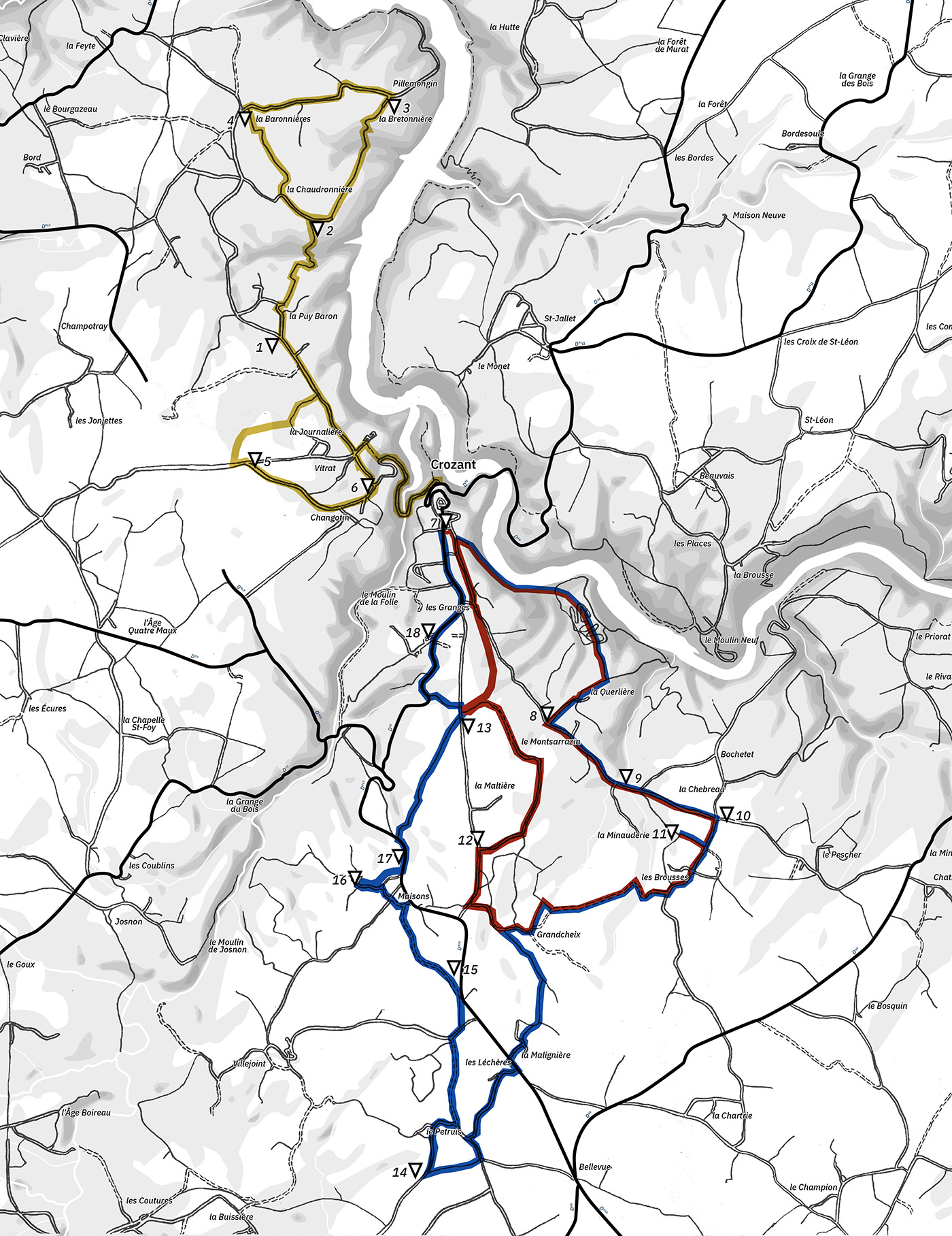 Cartographie des randonnées