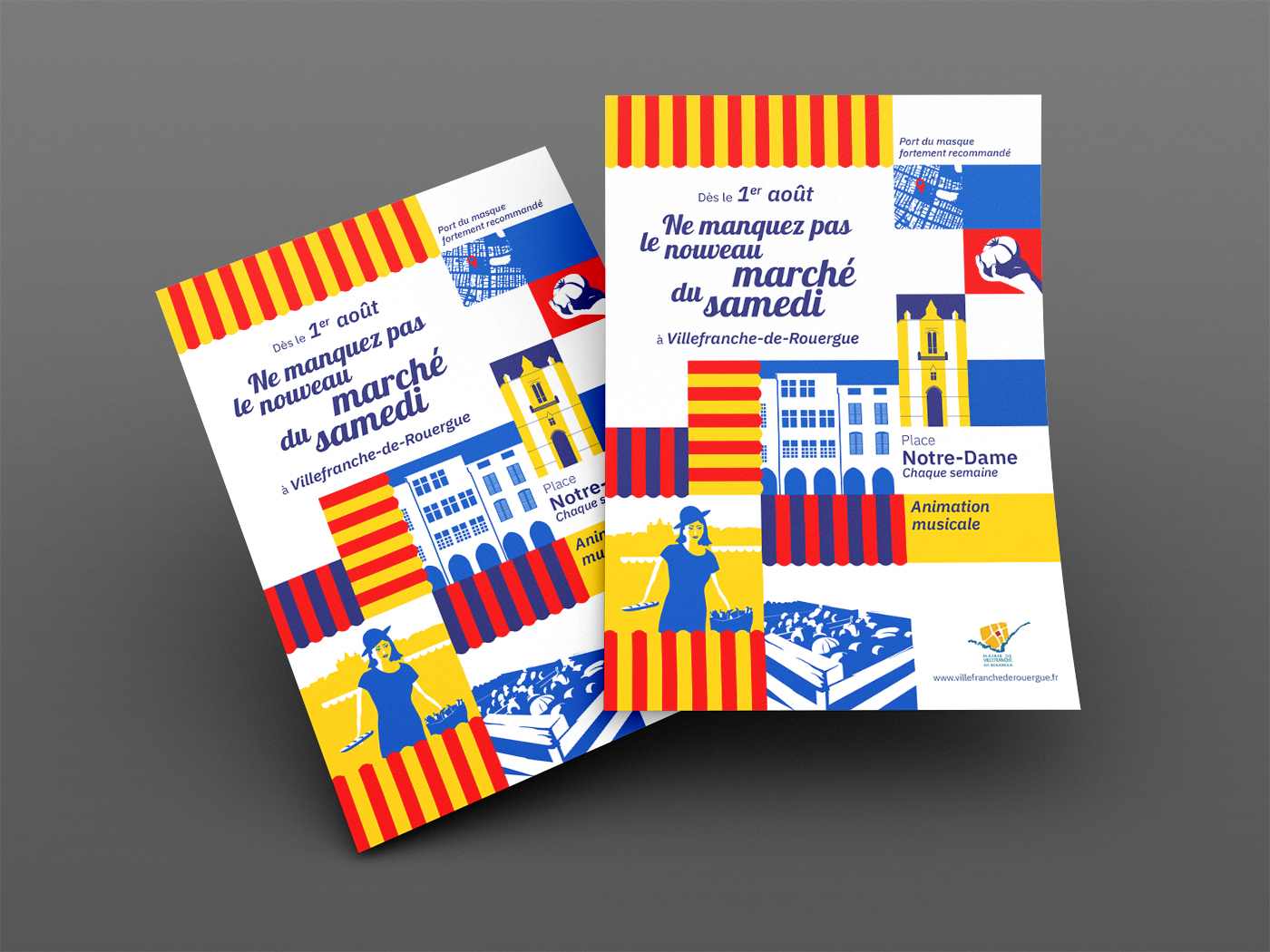 Flyers pour le marché du samedi